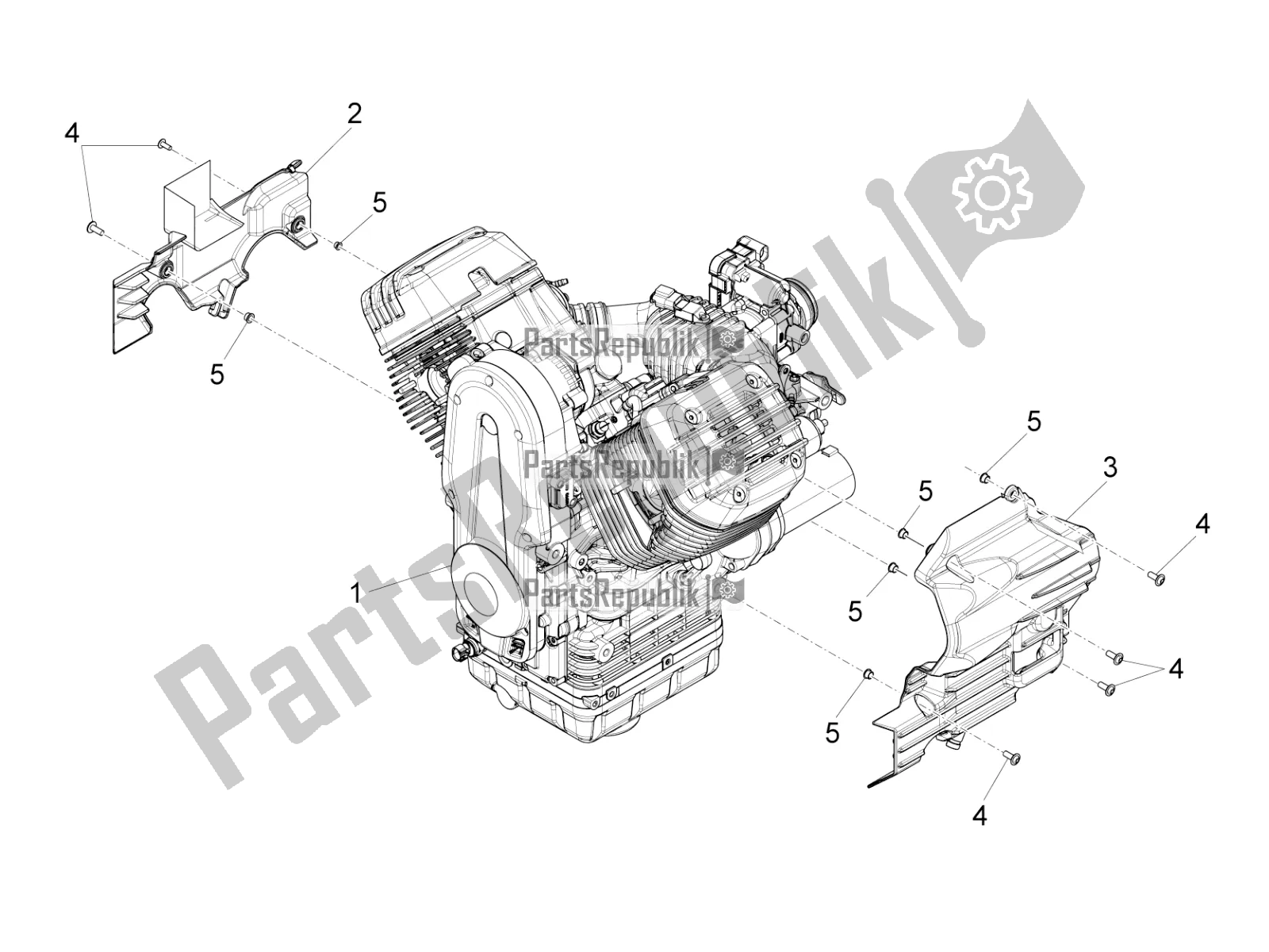 Toutes les pièces pour le Levier Partiel Pour Compléter Le Moteur du Moto-Guzzi Eldorado 1400 ABS Apac 2019