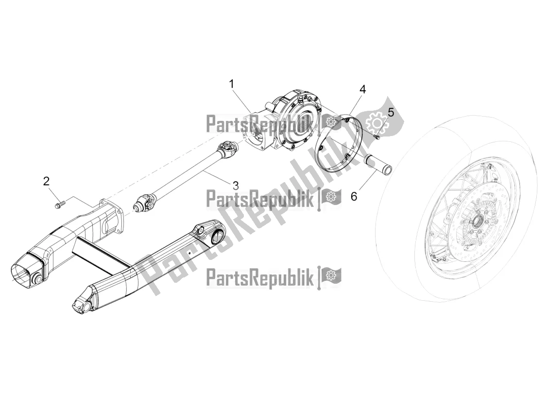 All parts for the Transmission Complete of the Moto-Guzzi Eldorado 1400 ABS Apac 2020