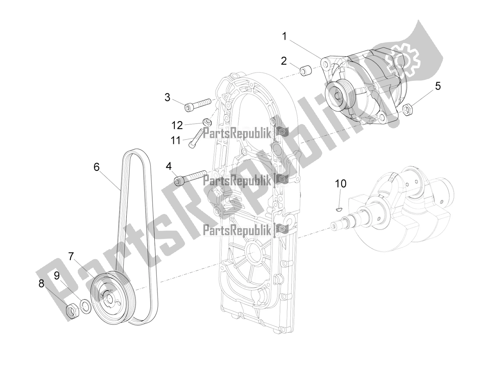 Toutes les pièces pour le Unité Magnéto Assy / Allumage Cdi du Moto-Guzzi Eldorado 1400 ABS Apac 2021