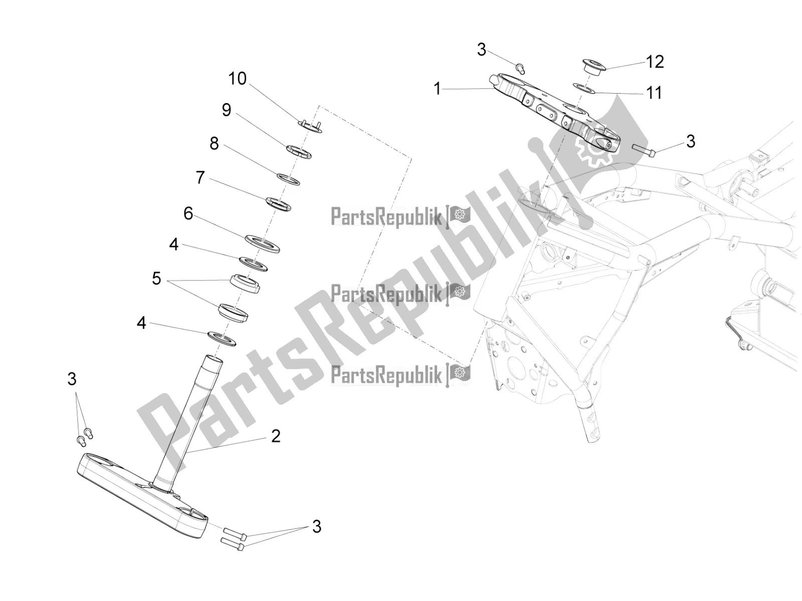 Todas las partes para Direccion de Moto-Guzzi Eldorado 1400 ABS Apac 2021