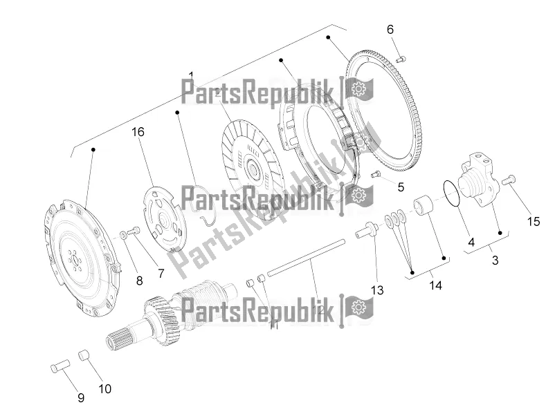 Toutes les pièces pour le Embrayage du Moto-Guzzi Eldorado 1400 ABS USA 2016