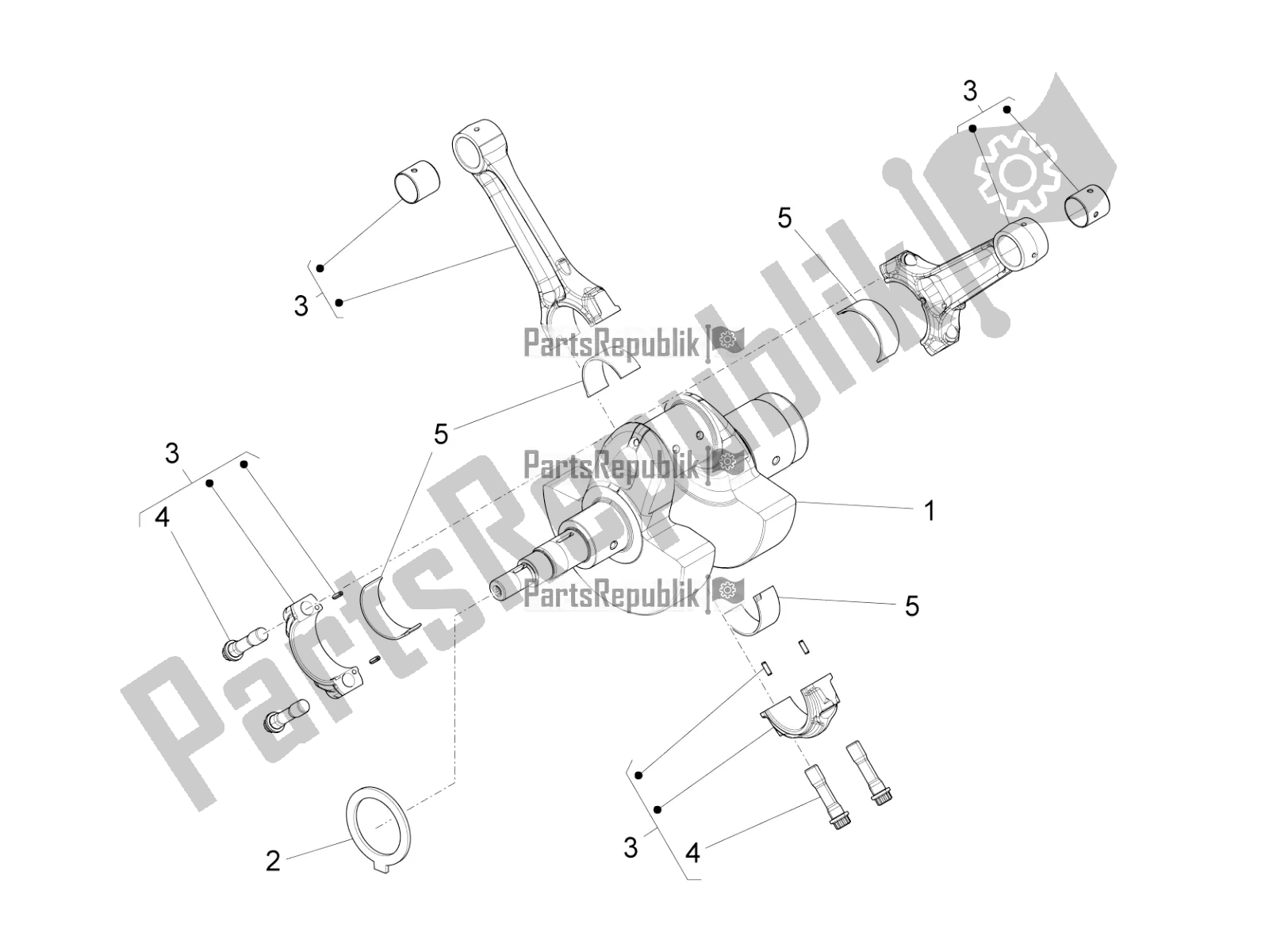 Toutes les pièces pour le Arbre De Transmission du Moto-Guzzi Eldorado 1400 ABS USA 2016