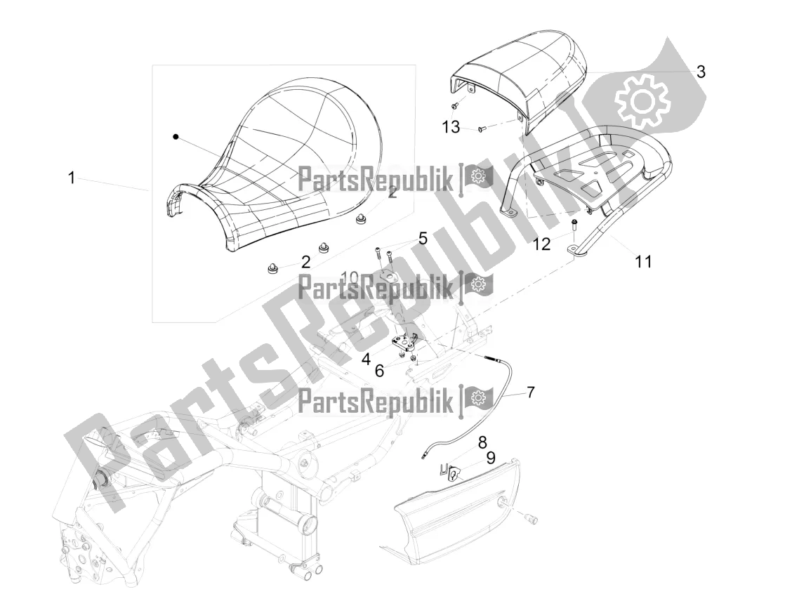 Toutes les pièces pour le Selle du Moto-Guzzi Eldorado 1400 ABS USA 2017