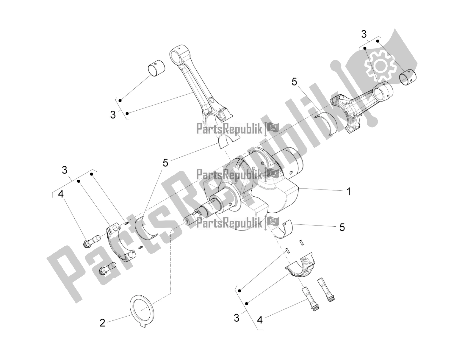 Toutes les pièces pour le Arbre De Transmission du Moto-Guzzi Eldorado 1400 ABS USA 2019