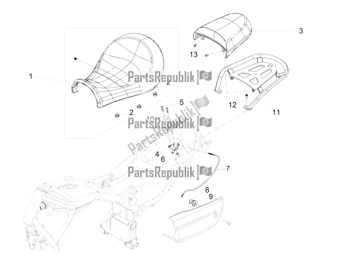 Toutes les pièces pour le Selle du Moto-Guzzi Eldorado 1400 ABS USA 2019