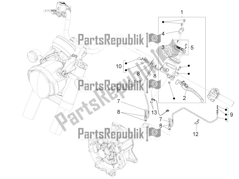 Toutes les pièces pour le Commande D'embrayage du Moto-Guzzi Eldorado 1400 ABS USA 2020