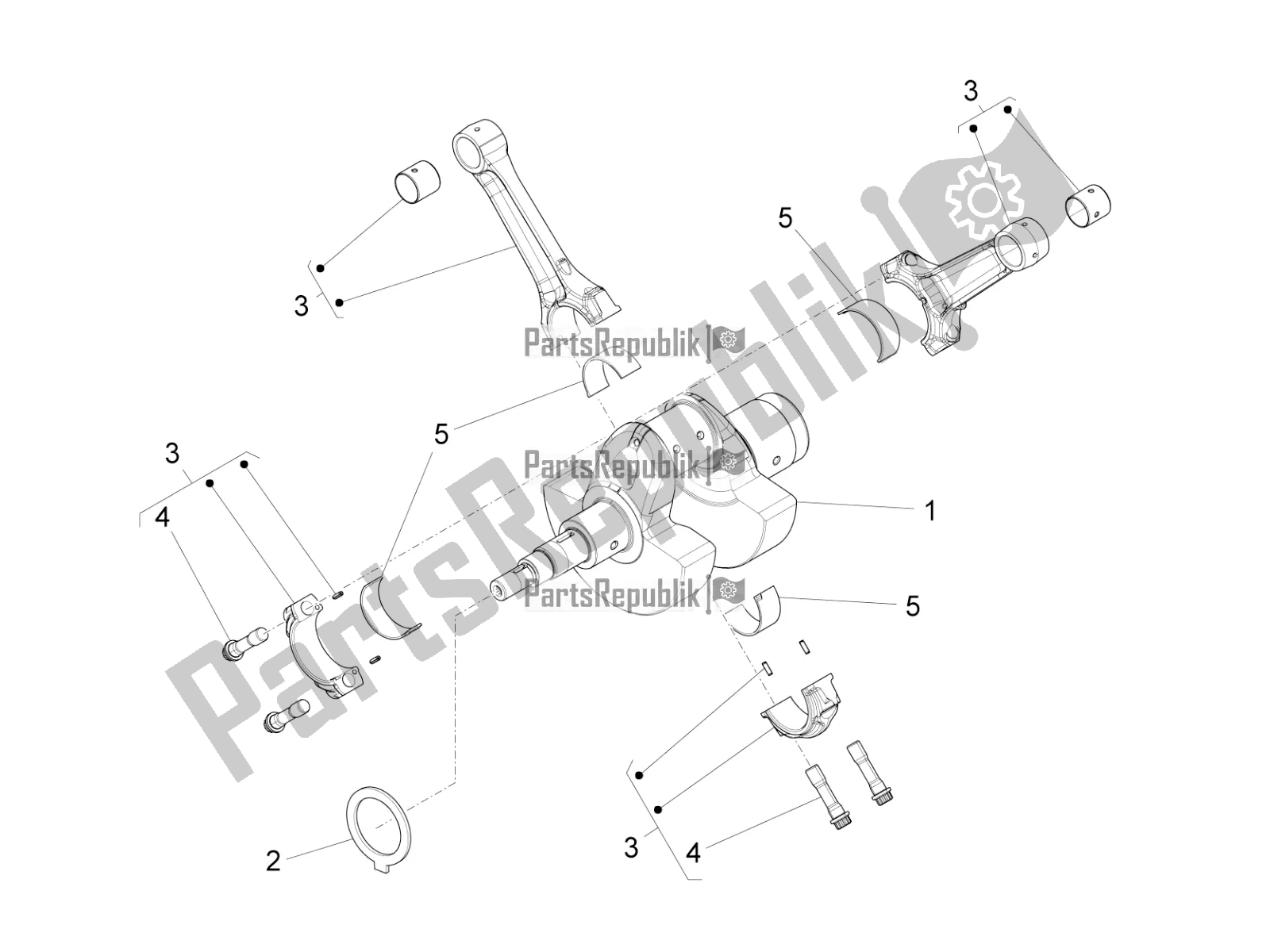 Todas las partes para Eje De Accionamiento de Moto-Guzzi Eldorado 1400 ABS USA 2020