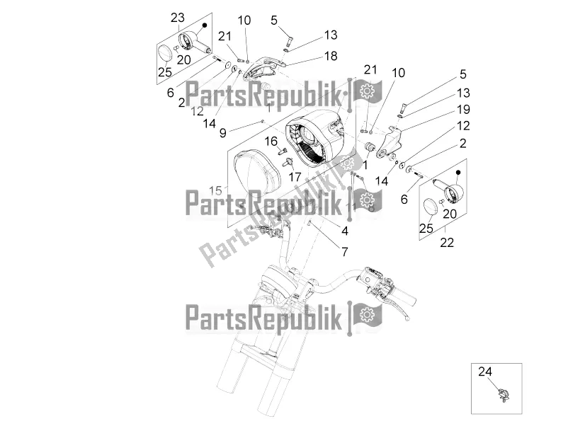 Todas las partes para Luces Delanteras de Moto-Guzzi Eldorado 1400 ABS USA 2020