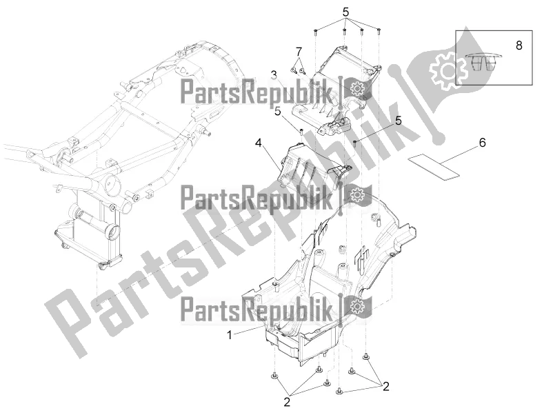 Todas las partes para Compartimento De La Silla De Montar de Moto-Guzzi Eldorado 1400 ABS USA 2020