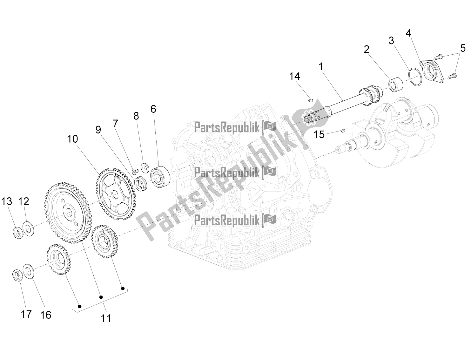 Toutes les pièces pour le Système De Chronométrage du Moto-Guzzi Eldorado 1400 ABS USA 2020