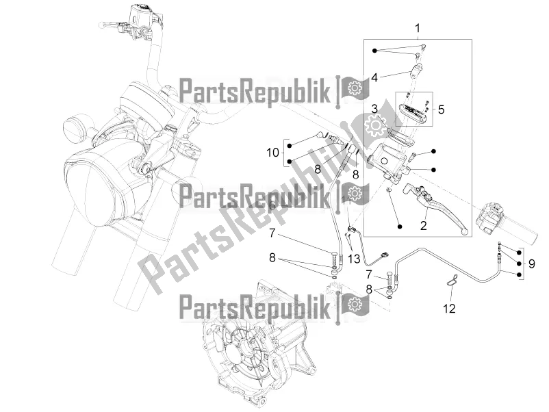 Todas las partes para Control De Embrague de Moto-Guzzi Eldorado 1400 ABS USA 2021