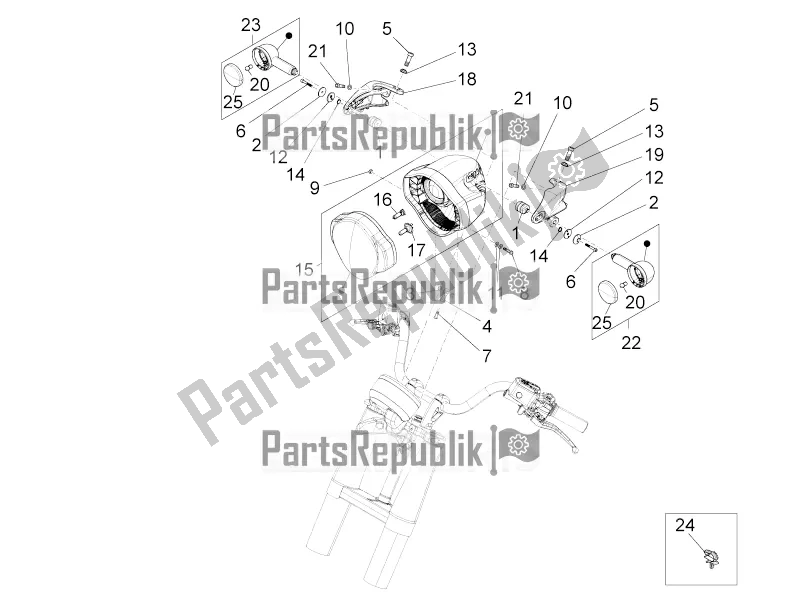 All parts for the Front Lights of the Moto-Guzzi Eldorado 1400 ABS USA 2021