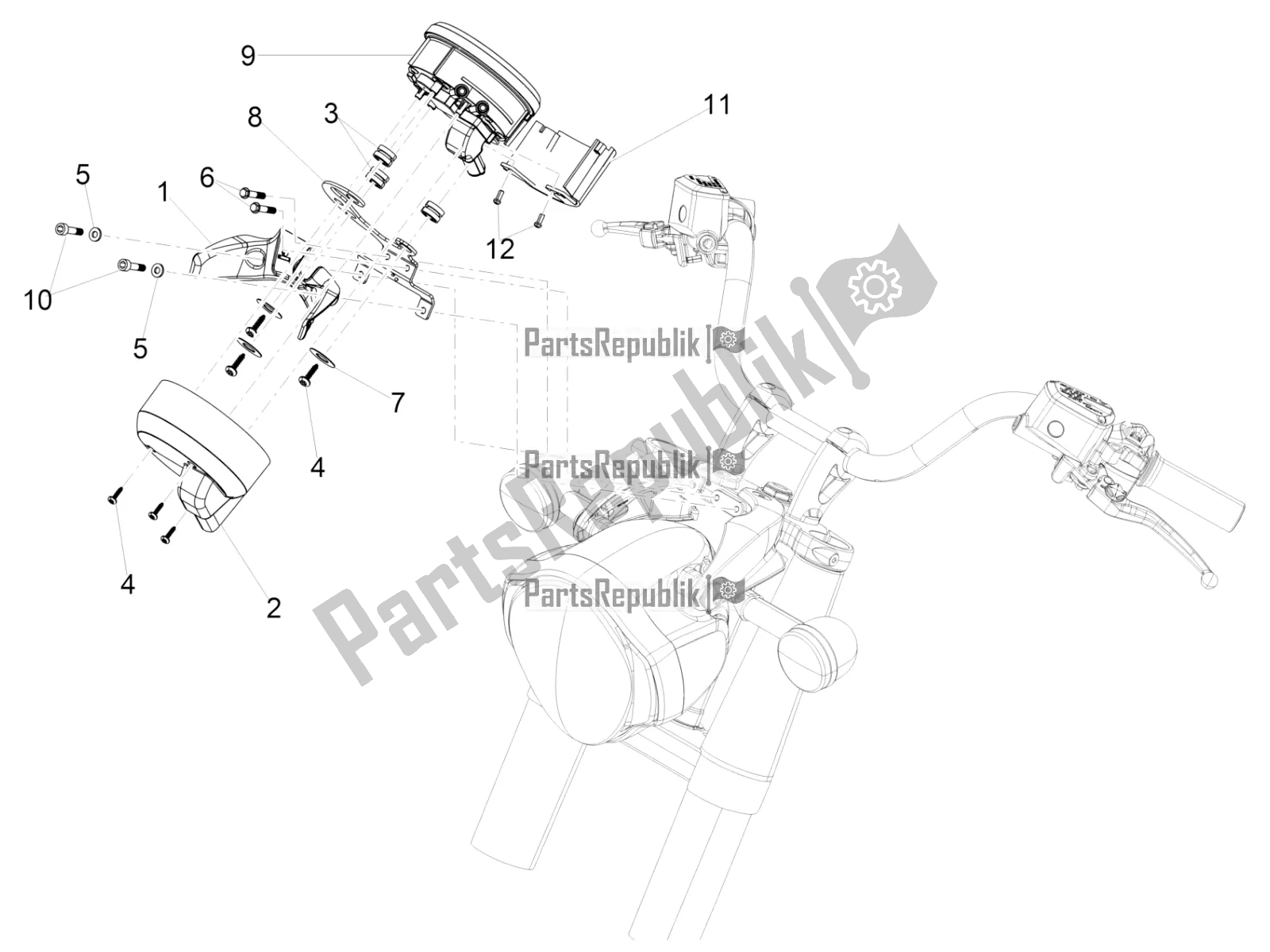 All parts for the Instruments of the Moto-Guzzi Eldorado 1400 ABS USA 2021