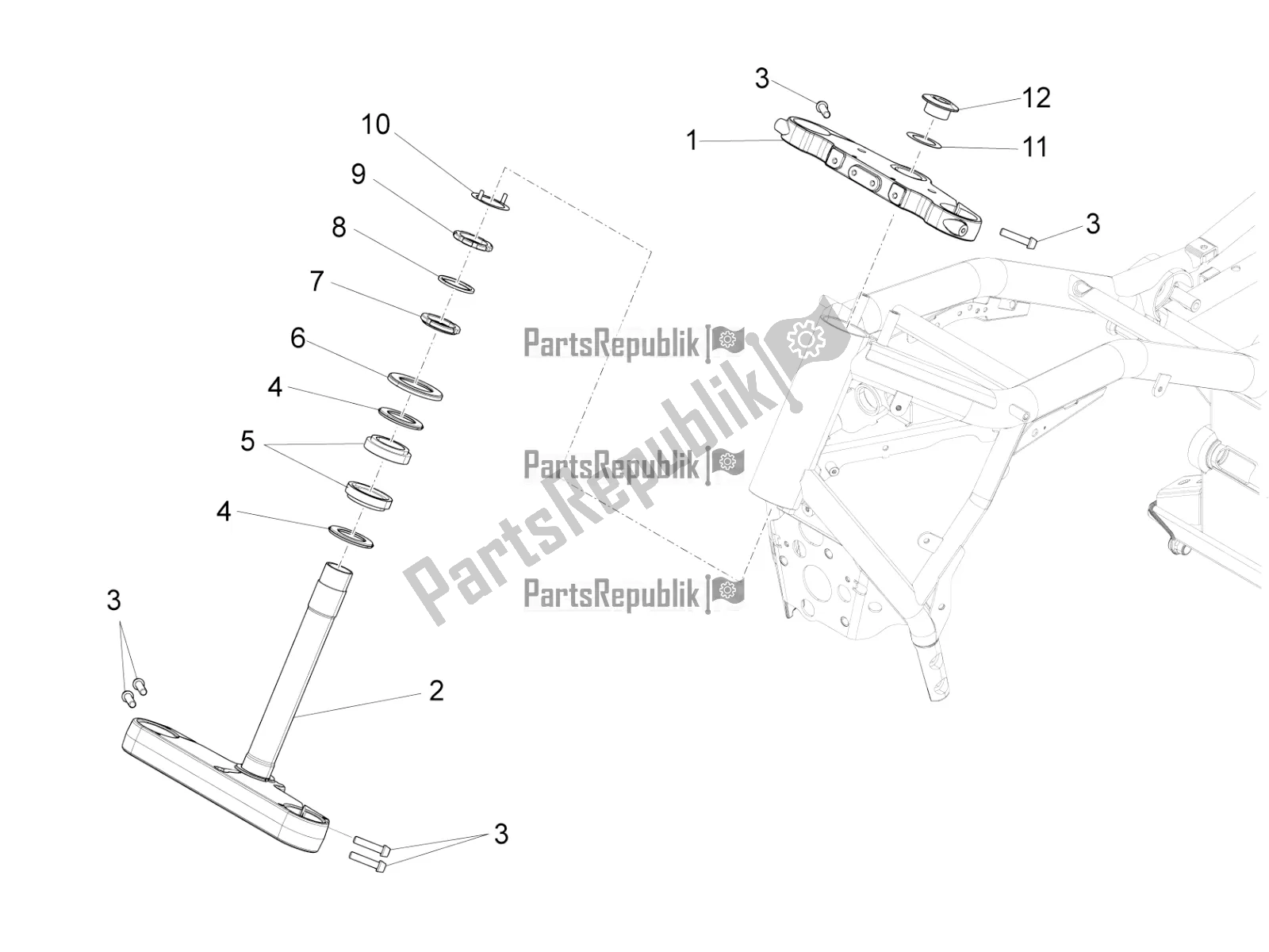 Wszystkie części do Sterowniczy Moto-Guzzi Eldorado 1400 ABS USA 2021