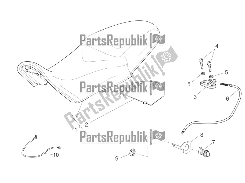 Toutes les pièces pour le Selle du Moto-Guzzi Griso 1200 8V S. E. 2016