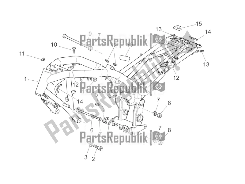 Todas las partes para Marco de Moto-Guzzi Griso 1200 8V S. E. 2017