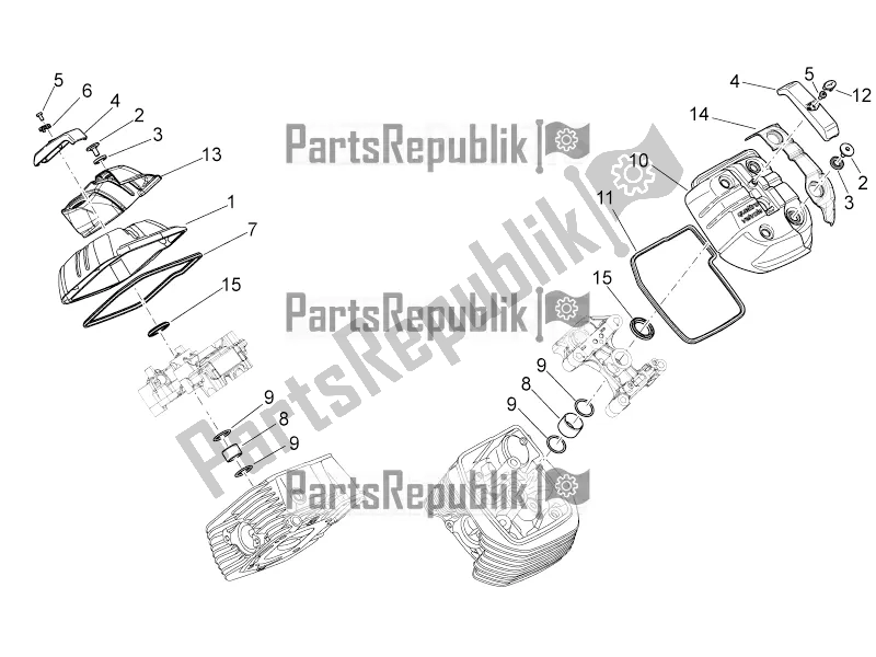 Toutes les pièces pour le Couverture De Tête du Moto-Guzzi Griso 1200 8V S. E. 2017