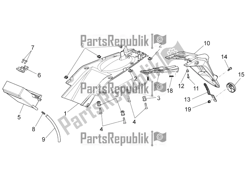 Tutte le parti per il Corpo Posteriore - Parafango del Moto-Guzzi Griso 1200 8V S. E. 2017