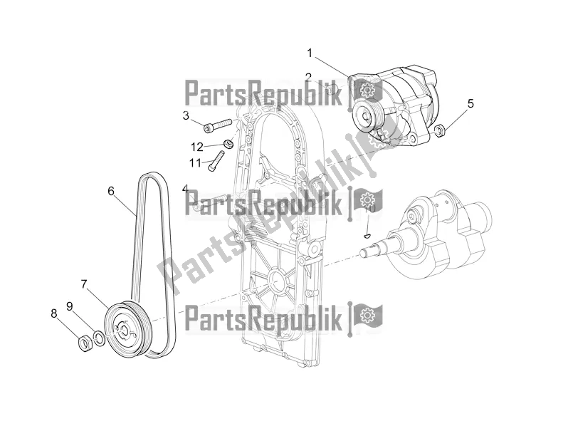 Toutes les pièces pour le Générateur De Courant du Moto-Guzzi Griso 1200 8V S. E. USA 2016