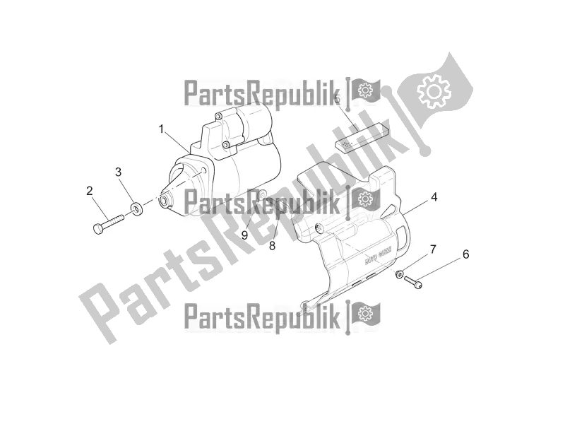 Alle onderdelen voor de Startmotor van de Moto-Guzzi Griso 1200 8V S. E. USA 2016