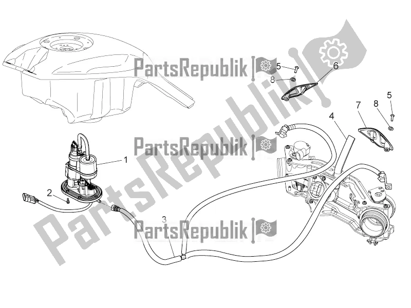 Toutes les pièces pour le Réserve De Carburant du Moto-Guzzi Griso 1200 8V S. E. USA 2017