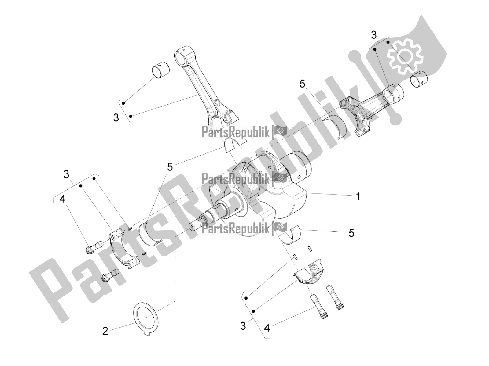 Toutes les pièces pour le Arbre De Transmission du Moto-Guzzi MGX 21 Flying Fortress 1400 ABS 2017