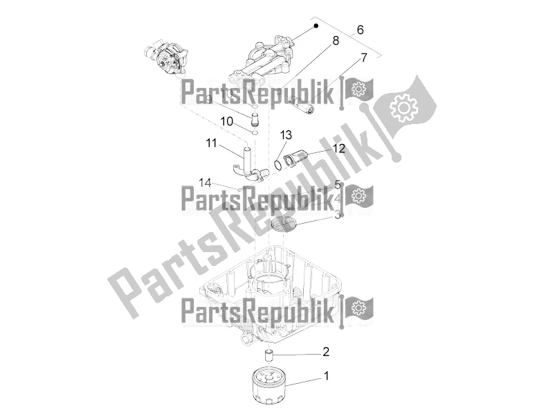 Tutte le parti per il Filtri Dell'olio del Moto-Guzzi MGX 21 Flying Fortress 1400 ABS 2017