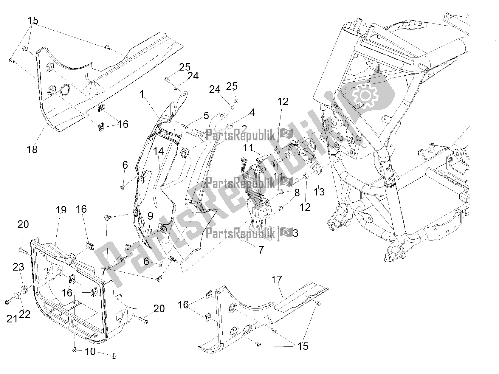 Toutes les pièces pour le Protection du Moto-Guzzi MGX 21 Flying Fortress 1400 ABS 2017