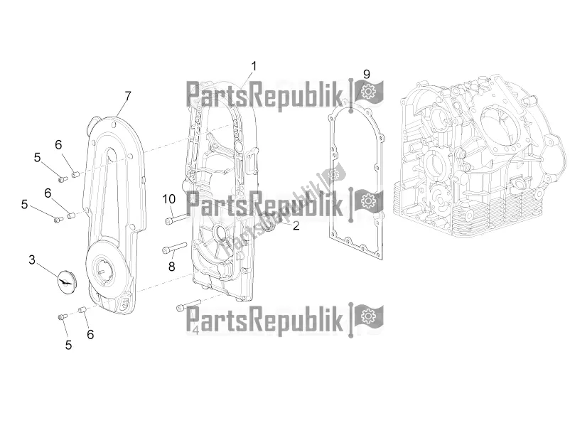 Toutes les pièces pour le Carters I du Moto-Guzzi MGX 21 Flying Fortress 1400 ABS 2019