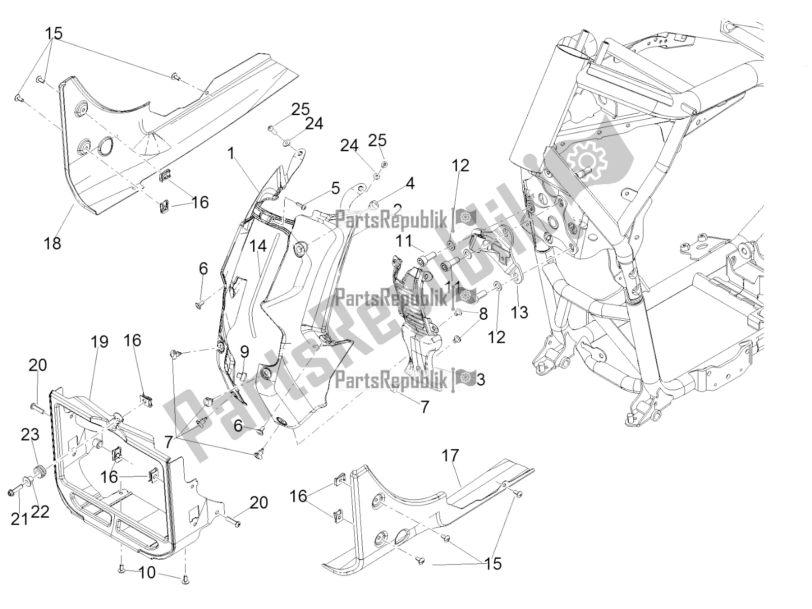 Toutes les pièces pour le Protection du Moto-Guzzi MGX 21 Flying Fortress 1400 ABS Apac 2017