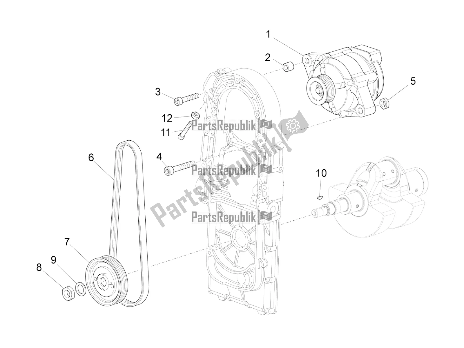 Toutes les pièces pour le Unité Magnéto Assy / Allumage Cdi du Moto-Guzzi MGX 21 Flying Fortress 1400 ABS Apac 2018