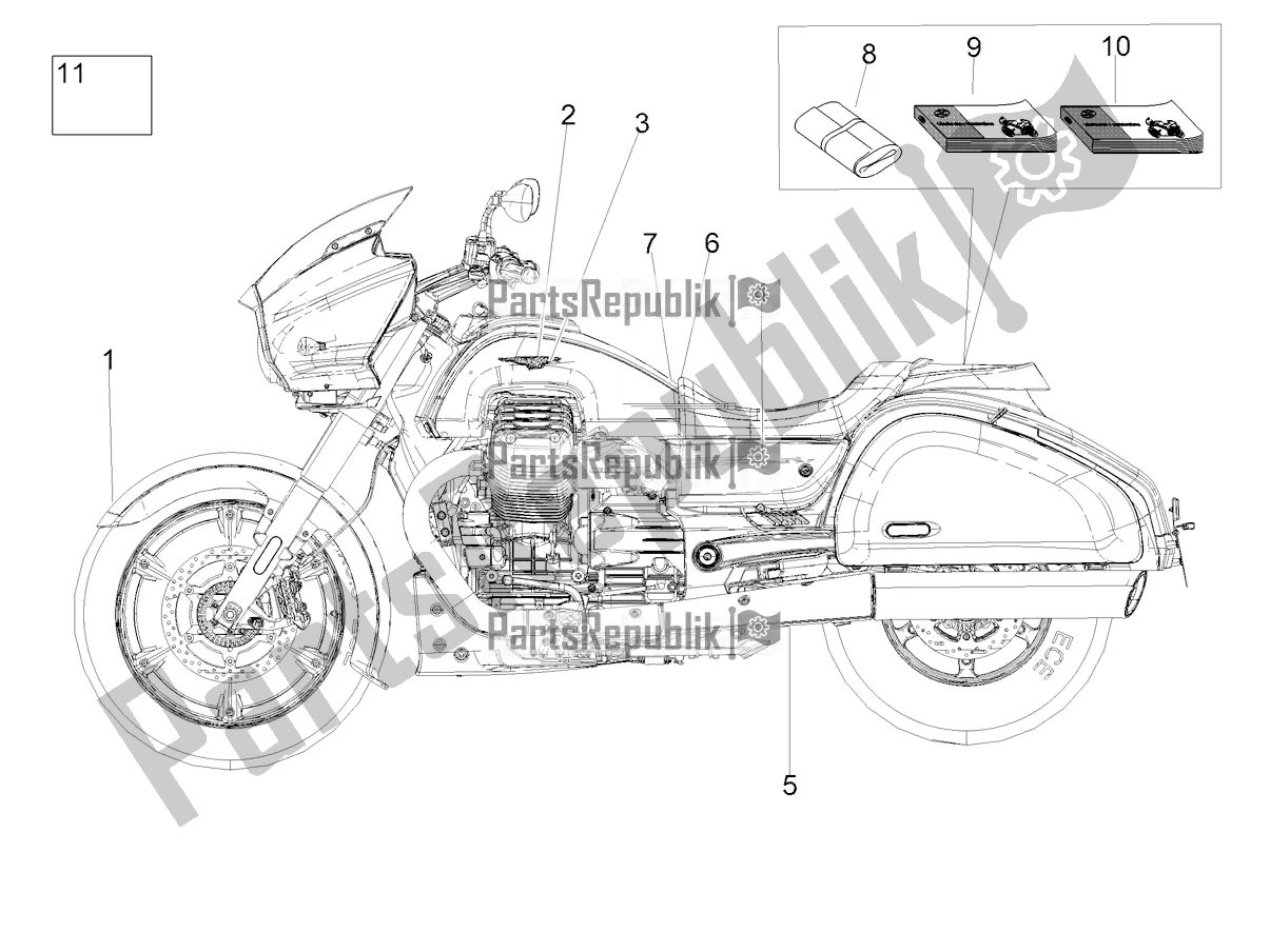 Todas las partes para Etiqueta de Moto-Guzzi MGX 21 Flying Fortress 1400 ABS Apac 2018