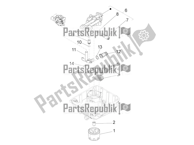 Alle onderdelen voor de Oliefilters van de Moto-Guzzi MGX 21 Flying Fortress 1400 ABS Apac 2018