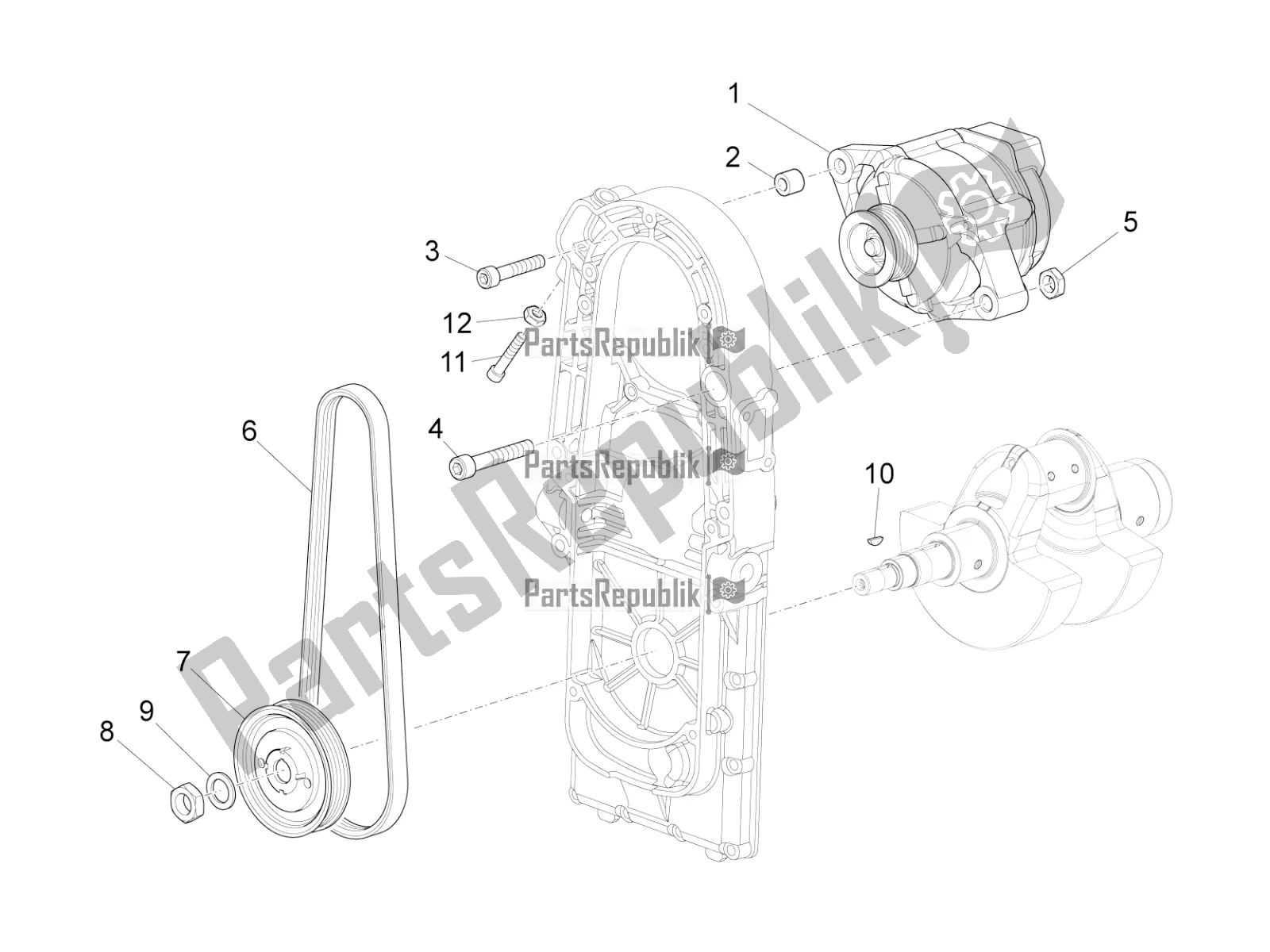 Toutes les pièces pour le Unité Magnéto Assy / Allumage Cdi du Moto-Guzzi MGX 21 Flying Fortress 1400 ABS Apac 2019