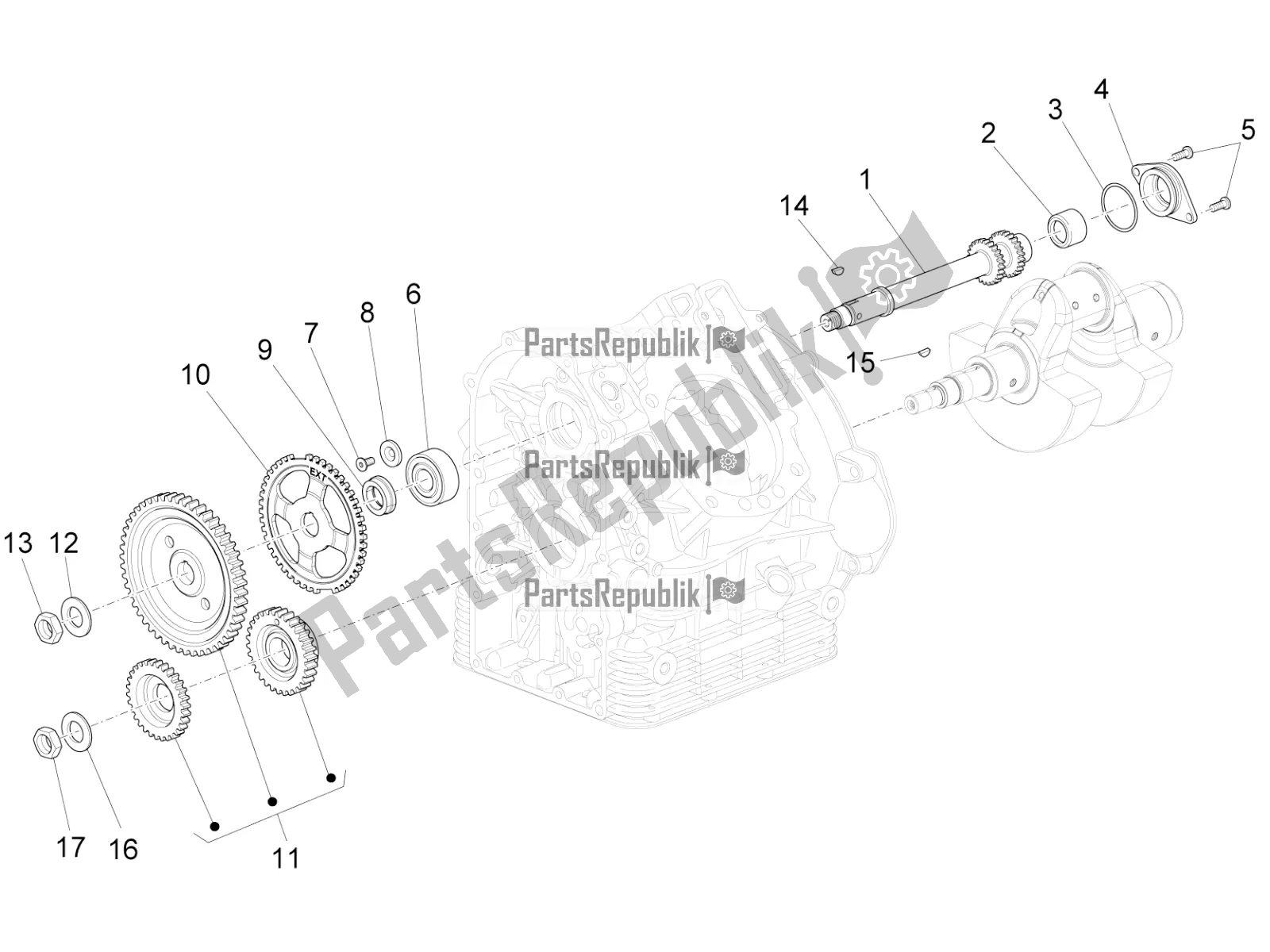 Toutes les pièces pour le Système De Chronométrage du Moto-Guzzi MGX 21 Flying Fortress 1400 ABS Apac 2019