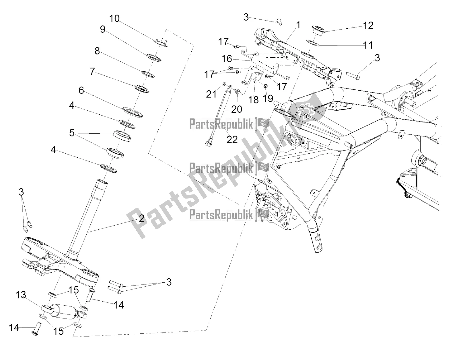 Toutes les pièces pour le Pilotage du Moto-Guzzi MGX 21 Flying Fortress 1400 ABS USA 2017