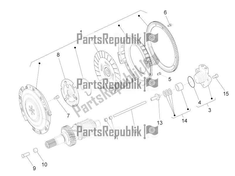 Toutes les pièces pour le Embrayage du Moto-Guzzi MGX 21 Flying Fortress 1400 ABS USA 2018