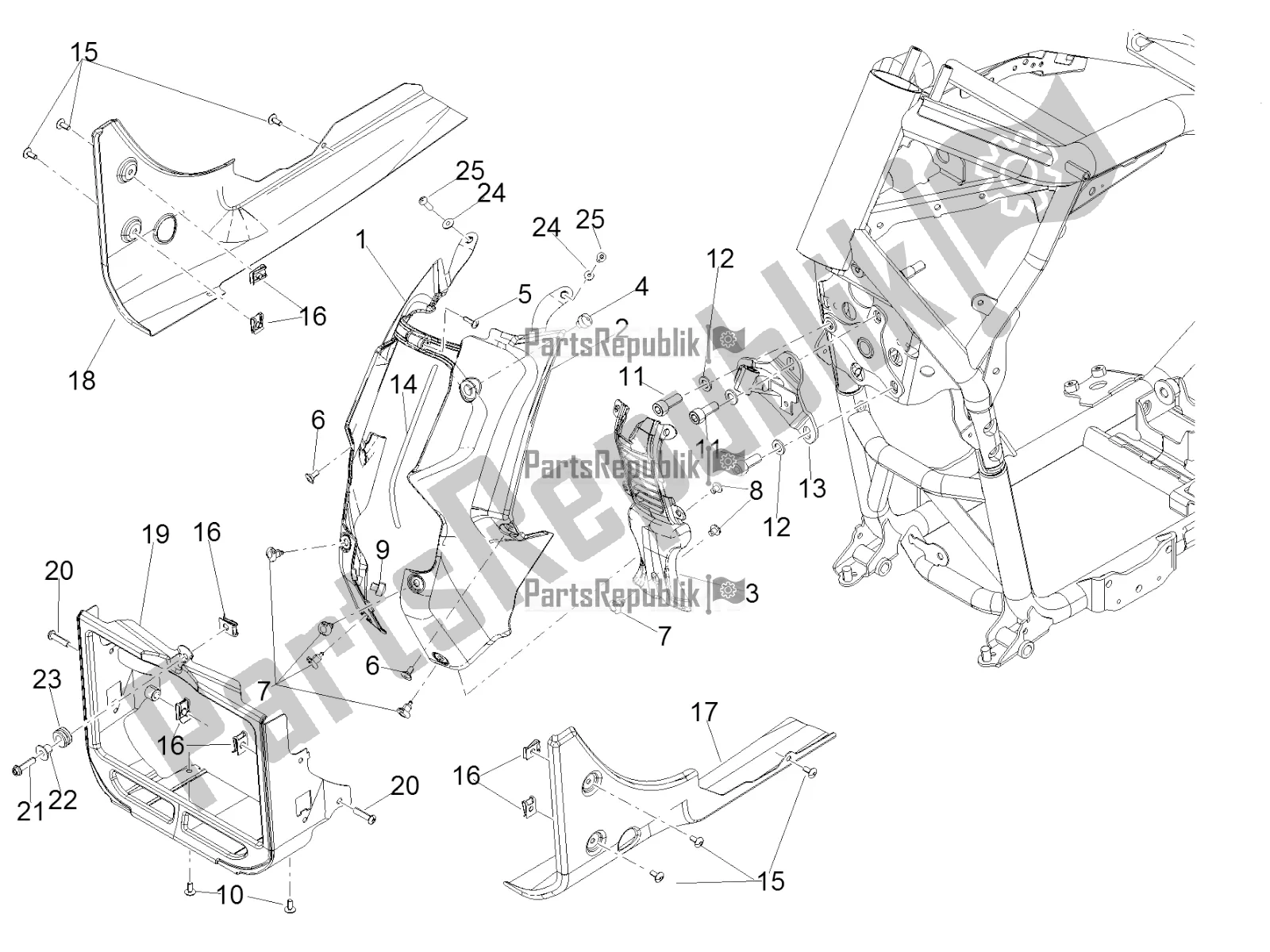 Tutte le parti per il Protezione del Moto-Guzzi MGX 21 Flying Fortress 1400 ABS USA 2018