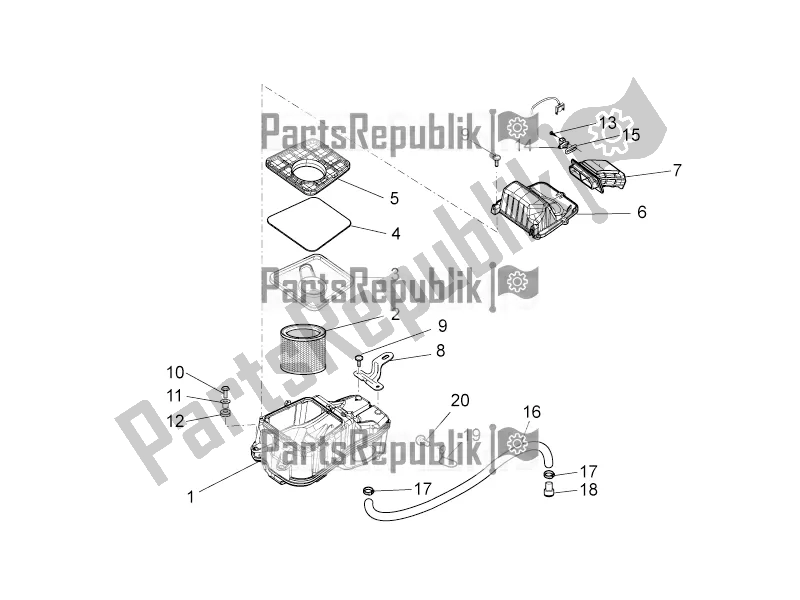 Toutes les pièces pour le Boite D'air du Moto-Guzzi Norge 1200 IE 8V 2016