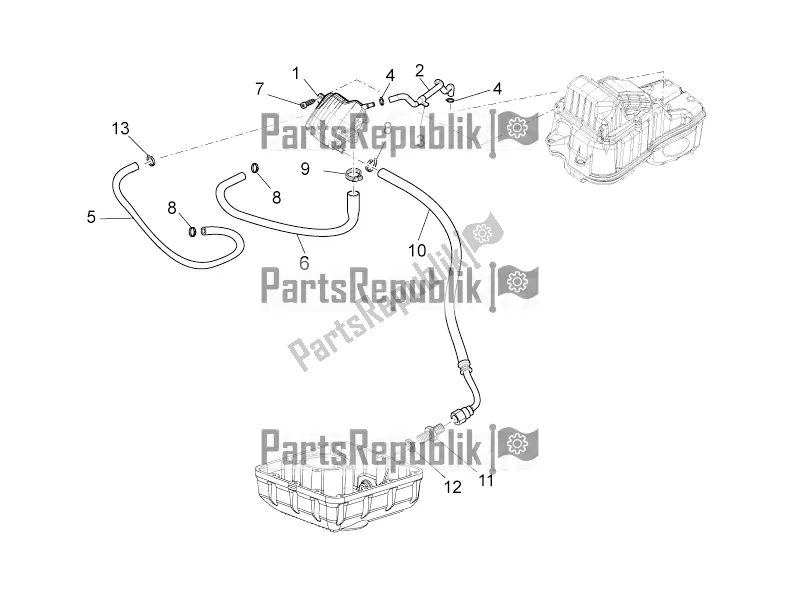 Todas las partes para Sistema De Soplado de Moto-Guzzi Norge 1200 IE 8V 2016