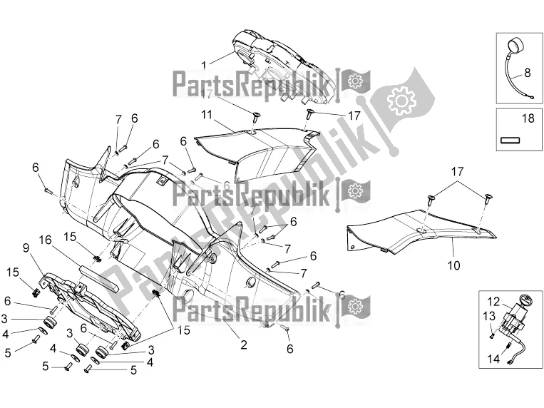 Todas las partes para Tablero de Moto-Guzzi Norge 1200 IE 8V 2016