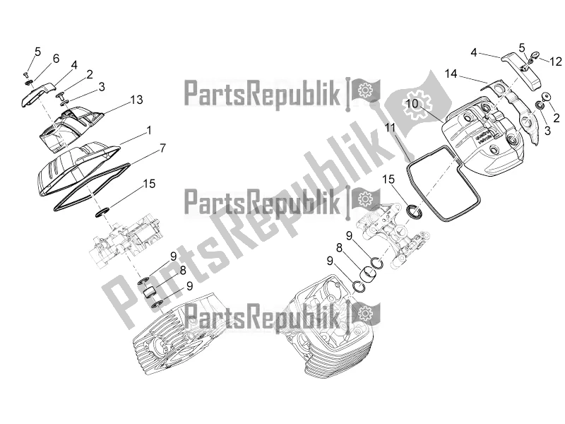 Todas las partes para Cubierta De La Cabeza de Moto-Guzzi Norge 1200 IE 8V 2016