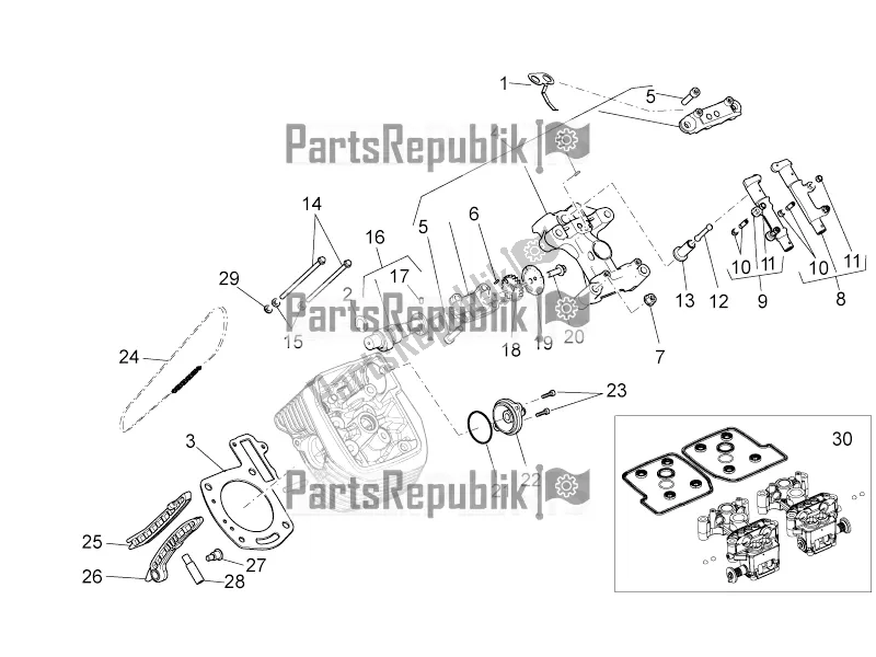 Toutes les pièces pour le Système De Synchronisation De Cylindre Lh I du Moto-Guzzi Norge 1200 IE 8V 2016