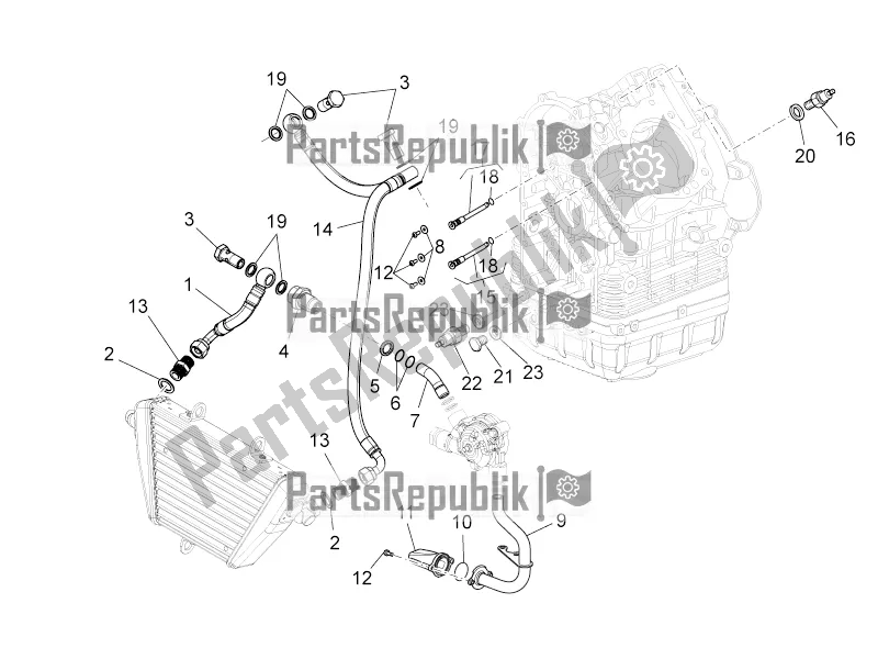 All parts for the Lubrication of the Moto-Guzzi Norge 1200 IE 8V 2016