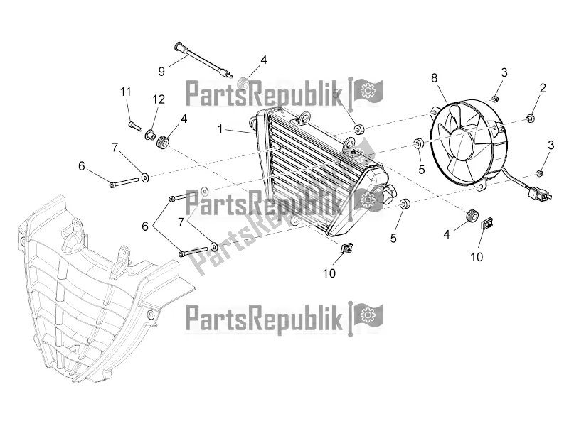 Todas las partes para Radiador De Aceite de Moto-Guzzi Norge 1200 IE 8V 2016