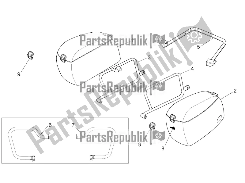 Todas las partes para Maletas Laterales de Moto-Guzzi Norge 1200 IE 8V 2016