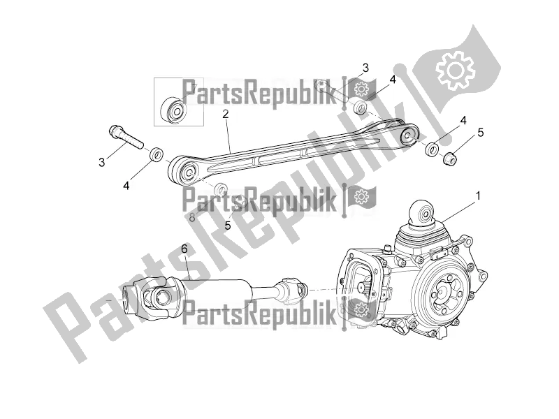 Toutes les pièces pour le Transmission Terminée du Moto-Guzzi Norge 1200 IE 8V 2016