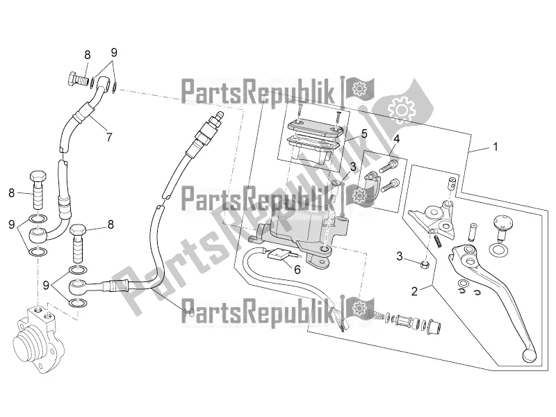 Tutte le parti per il Controllo Della Frizione Completo del Moto-Guzzi Norge 1200 IE 8V 2017