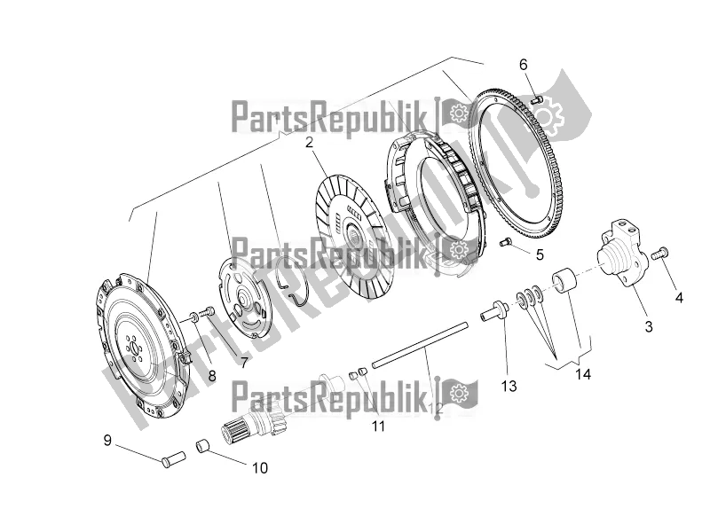 Toutes les pièces pour le Embrayage du Moto-Guzzi Norge 1200 IE 8V 2017