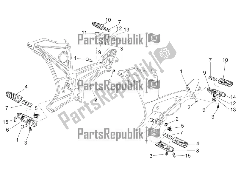 Tutte le parti per il Poggiapiedi I del Moto-Guzzi Norge 1200 IE 8V 2017